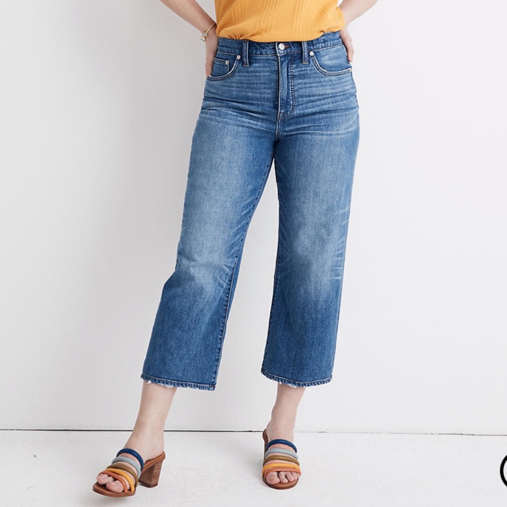 Madewell Slim Wide Leg Jeans in Garrett size 33